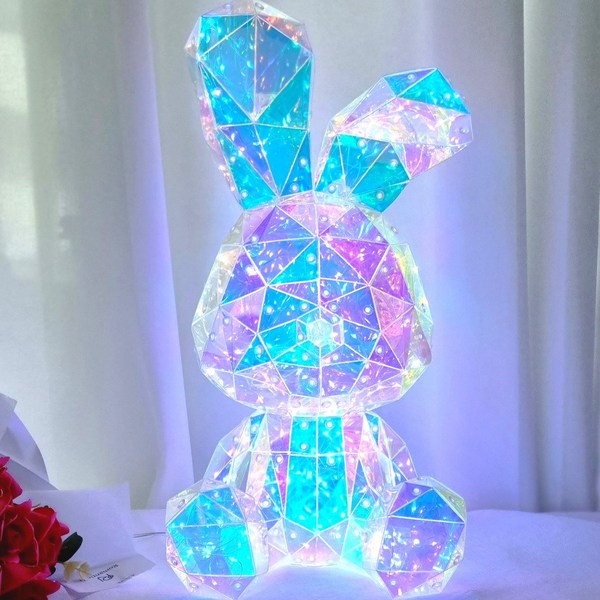  무드등 수유등 토끼 LED홀로그램 인테리어조명 수면등 침실무드등, 홀로그램 