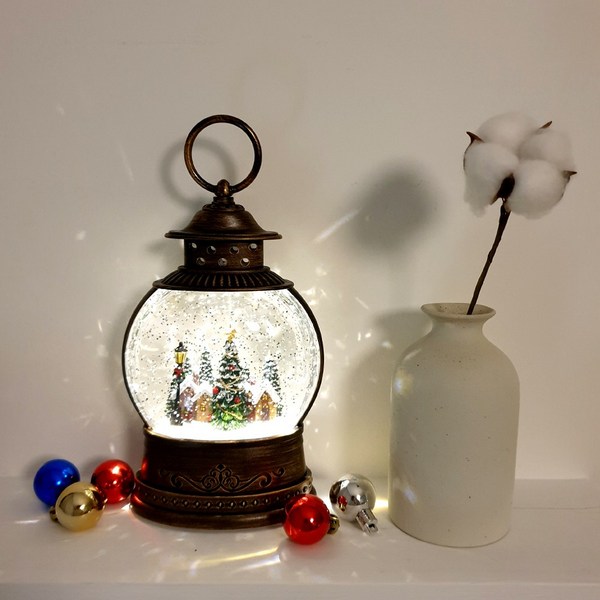 크리스마스 마을 랜턴 워터볼 오르골 3종, 2103마을