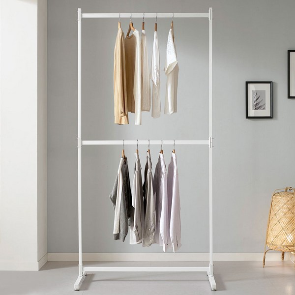  키모 스틸 2단 행거 1000, 블랙 