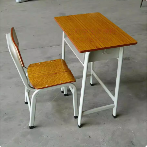  학교 책걸상 학원 책상 의자 세트 공부방 교실 1인용 자습실 중학교, 의자가 있는 테이블 65cm 