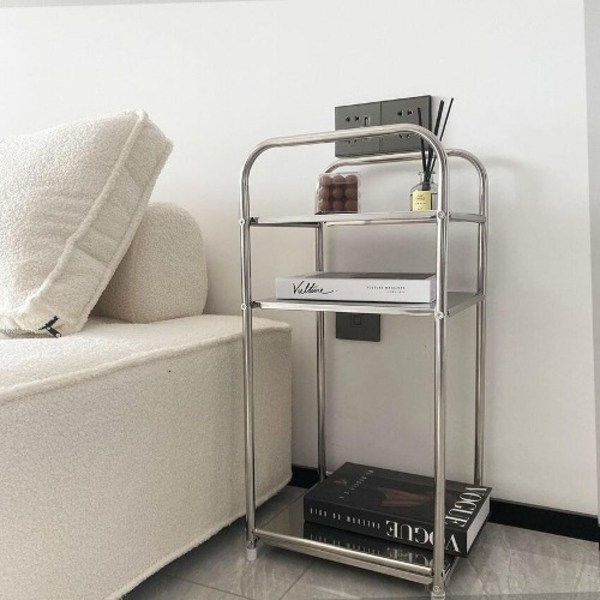 미니 모듈 침대 옆 협탁 사이드 테이블, 3단, 1개