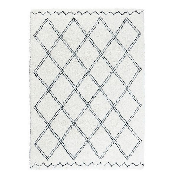 모로칸러그 대형 패턴 장모 양털 카페트 다이아몬드