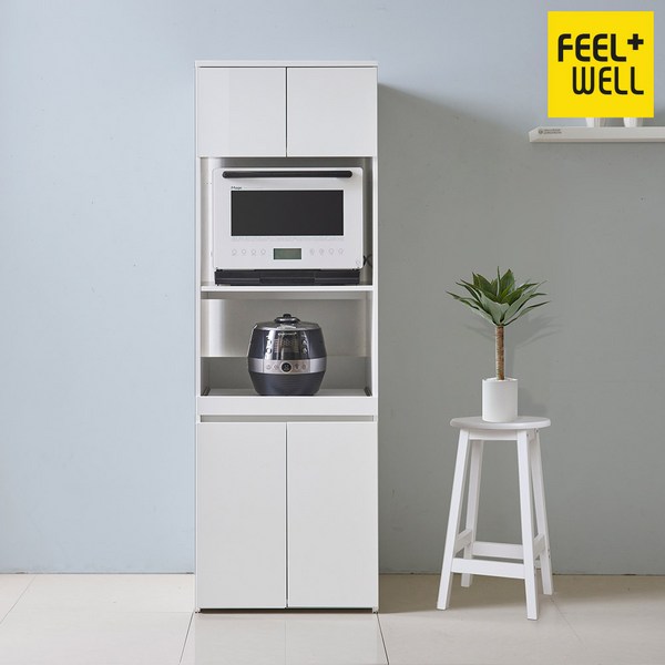 필웰 데이아 광파 오븐 렌지대 겸 수납장 1800 DVX RZ9487 키큰수납장, 화이트, 5단