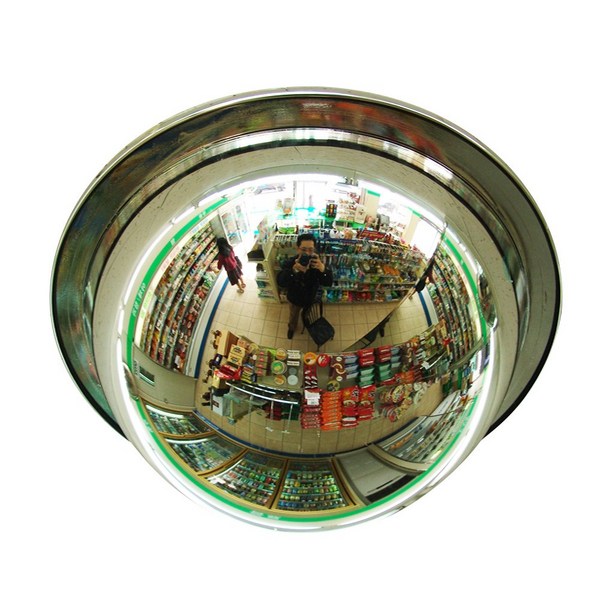 실내반사경 반구 360도 300 400 500파이 / 안전 관찰 감시 도난 방지 코너 중앙 천장 설치 거울, 1개