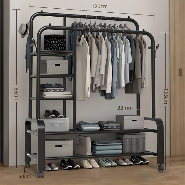  세카이젠 더블 스탠드 행거, 블랙A 