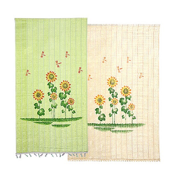  베스트데코 플라워 수동발 문발 현관문발 창문발 PVC문발 