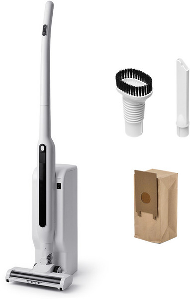 클래파 BLDC 초경량 자동먼지비움 클린스테이션 무선 청소기 + 먼지봉투2P + 노즐 2종 BVC-S185, 화이트