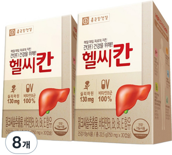 종근당건강 헬씨칸, 30정, 8개