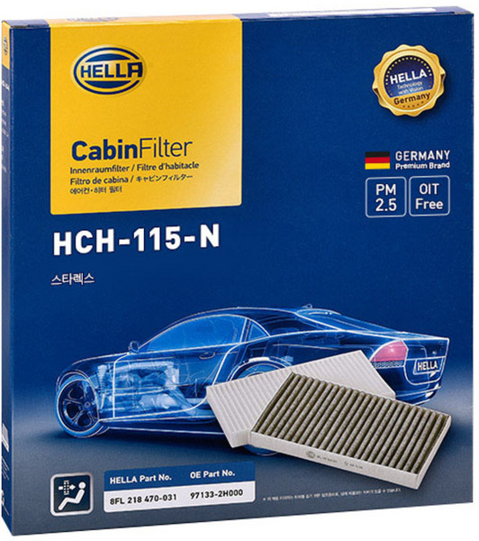 헬라 차량용 에어컨 필터, 1개, H115(스타렉스)