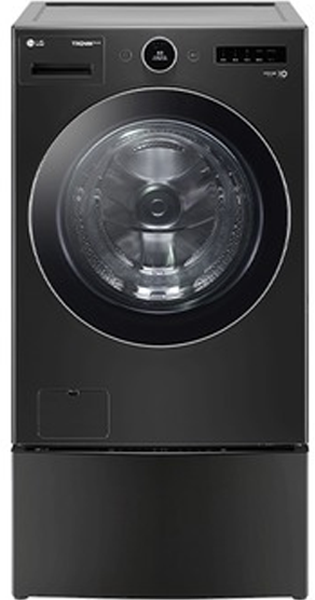 [10% 환급가전] LG 트롬 오브제컬렉션 트윈워시 FX23KNX 23kg+4kg 방문설치, 블랙 스테인리스(세탁기), 스페이스 블랙(미니워시)