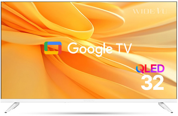 [10% 환급가전] 와이드뷰 FHD QLED 화이트에디션 구글 스마트 TV, GTWV320FHDQ11, 고객직접설치, 스탠드형, 81cm(32인치)
