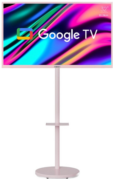 [10% 환급가전] 라익미 FHD NF32 삼탠바이미 스마트 구글 TV + 스탠드 세트, 81cm(32인치), 마이애미핑크, 스탠드형, 고객직접설치