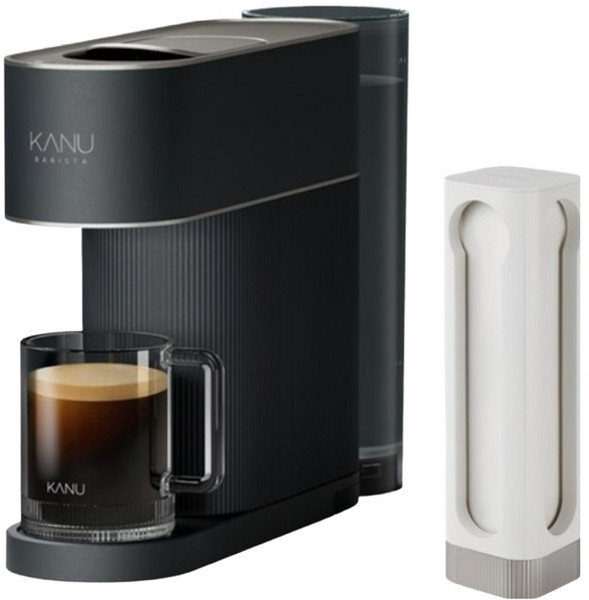 카누 바리스타 어반 캡슐커피머신 + 타워형 캡슐 보관함, DSU-DN, DSU-JY, 오로라블랙