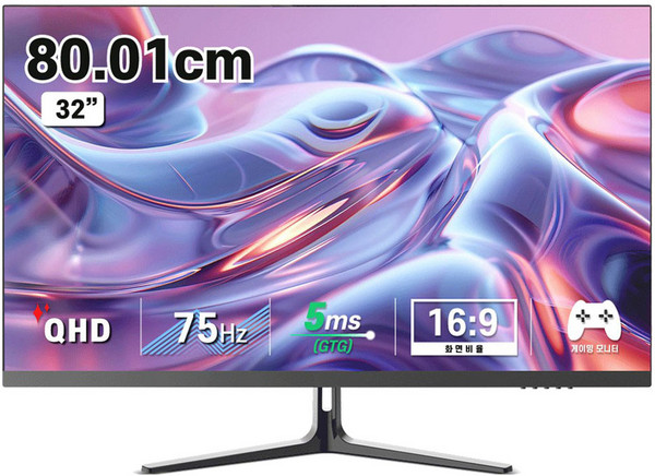 디엑스 QHD 75Hz IPS LED 게이밍 컴퓨터 모니터, 81cm, DX320QHD(일반)