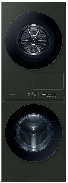 [10% 환급가전] 삼성전자 BESPOKE 그랑데 AI 원바디 Top-Fit 세탁기 + 건조기 25kg + 22kg WF2522HDFFK 방문설치, 새틴 그린