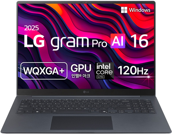 LG전자 2025 그램 Pro AI 16 WQXGA+ 코어Ultra7, 타이탄블루, 1TB, 32GB, WIN11 Home, 16Z90TP-KD7BK
