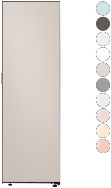 [10% 환급가전] [색상선택형] 삼성전자 비스포크 409L 1도어 냉장고 좌열림 키친핏 방문설치, 새틴 베이지, RR40C7905AP