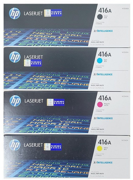 HP정품토너 416A M454 M479 M479dw M479fdw 4색 세트, 1개