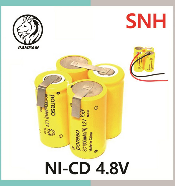 니켈카드뮴 NI-CD SC Poreso 4.8V 1500mAh VC-H22 VC-H20 충전지 건전지 배터리, 1개, 1개입