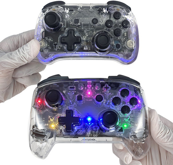 호환 프로콘 투명 미니 패드 컨트롤러닌텐도 스위치 PC 게임 호환 이이네, 일반투명, 1개