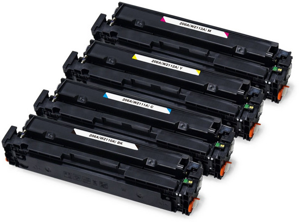 모노테크 HP 호환 W2110A 재생토너 세트 M255nw M255dw M282nw M283fdw, 1세트, W2110A4색/재생