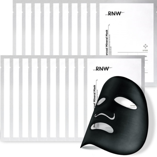 알엔더블유 프리미엄 차콜 미네랄 숯 마스크팩, 10개입, 2개