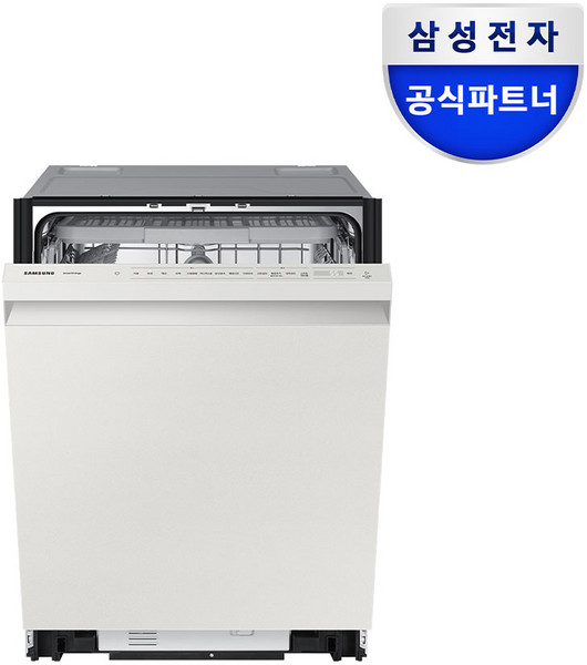 삼성전자 비스포크 식기세척기 DW60DB710W01 14인용 대용량 고온직수 살균 강력세척 강력건조 저소음 젖병소독 키친핏, 방문설치, 코타화이트