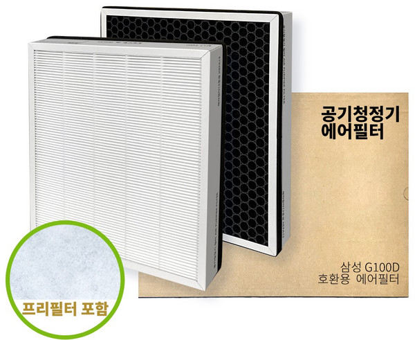 우리비즈 삼성 CFX-G100D 호환 블루스카이 3000 6000 7000 공기청정기 에어 필터, 삼성 CFX-G100D 호환 필터, 1개