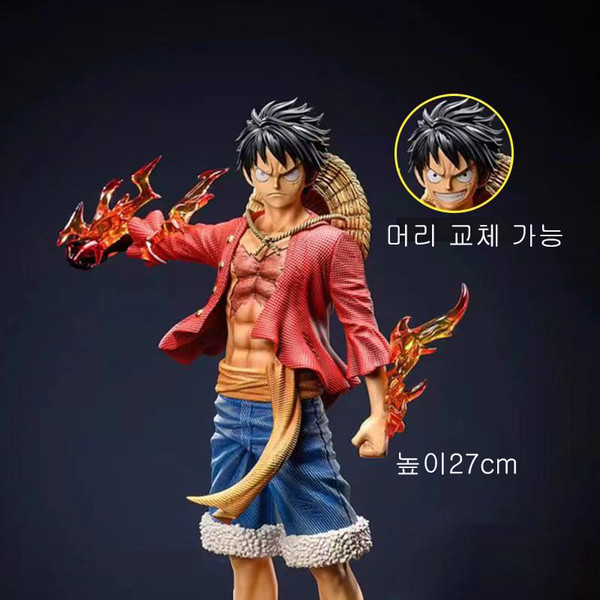 원피스 LX 루피스탠딩 피규어27cm GK 애니메이션 주변 모형 장식품, 1개