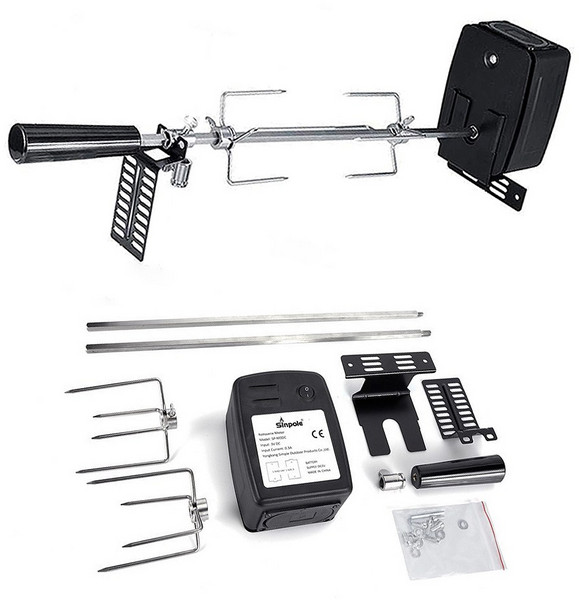 꼬치 구이 기계 회전 바베큐 bbq 자동 전동 그릴 캠핑 화로 자동 건전지형, [단품] 휴대용 숯불 바베큐 그릴, 1개