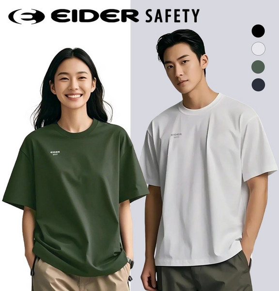 아이더 Safety 오버핏 기능성 친환경 소로나 반팔티셔츠