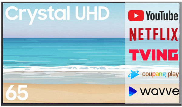 삼성전자 Crystal UHD 4K 스마트 LED TV 65인치 65TU7000, 방문설치, 스탠드형, 65인치(165cm)