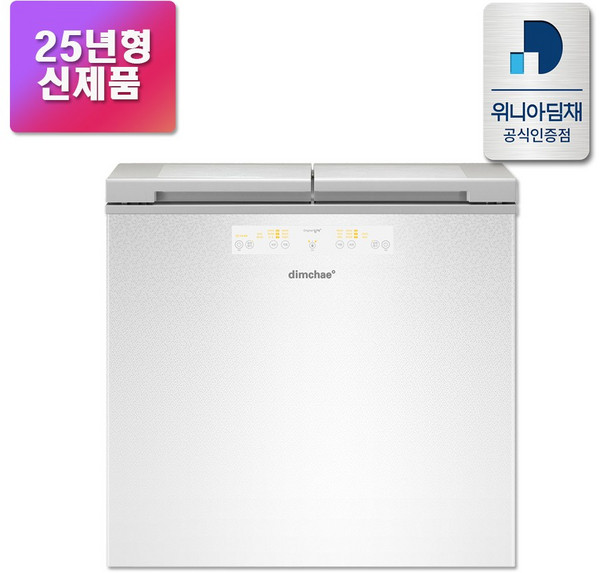 [위니아 딤채] 25년형 2도어 뚜껑형 김치냉장고 153L EDL16KBWAWT1 엘리스 화이트 전국무료설치