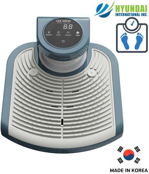 공식 판매처 현대인터내셔널 오즈윈드 바디샷 프리미엄 체중계 BD-VH8130S (민트/그린) 바디드라이어 신체건조기, 민트(바디)+라이트 그레이(발판)