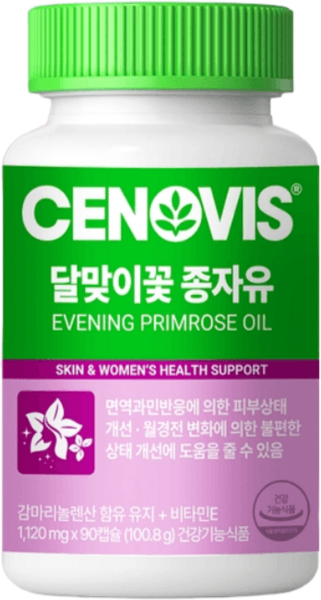 세노비스 달맞이꽃 종자유 감마리놀렌산+비타민E 90정 2개 여성영양제