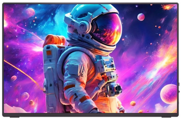 에비크 포터블 모니터 4K UHD 16인치 DEX 1200nit 고휘도 HDR 휴대용 모니터, 블랙-노터치, 40.64cm