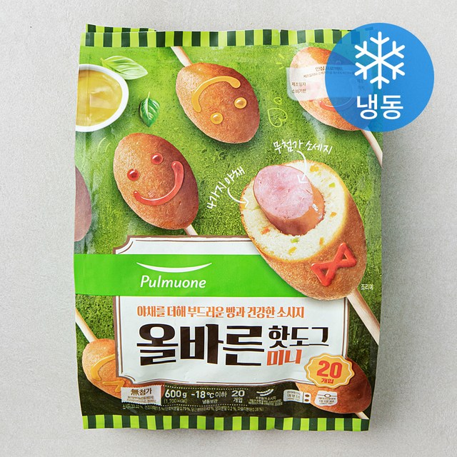 풀무원 올바른 핫도그 미니   20개입 1개 리뷰후기