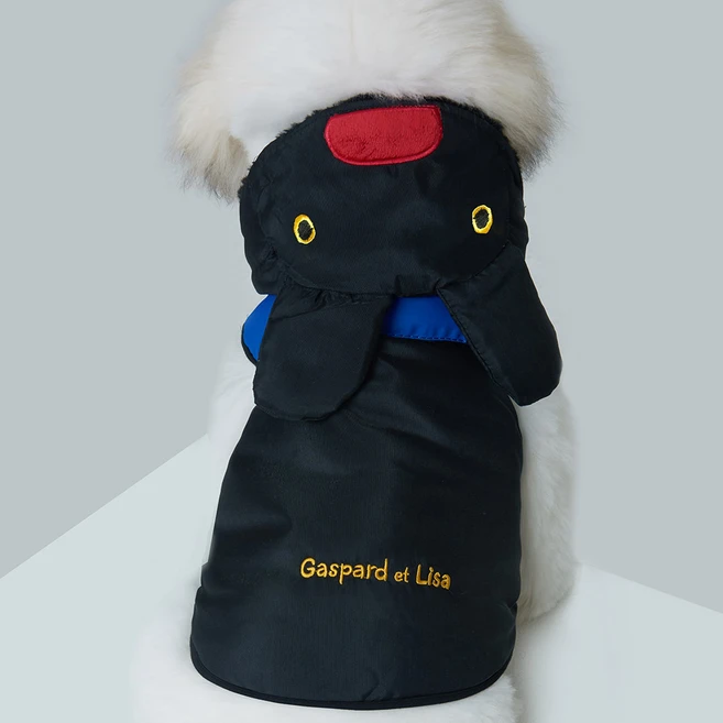 가스파드앤리사 변신 반려동물 패딩, 블랙, 1개