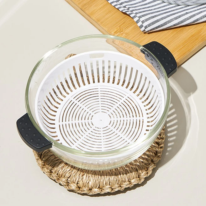 오븐락 내열유리 렌지 앤 오븐 전용 쿡 2.3L, 혼합색상, 1개