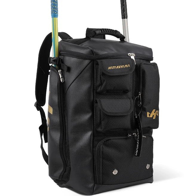 하타케야마 프리미엄 하이브리드 백팩, Black X Gold, 1개