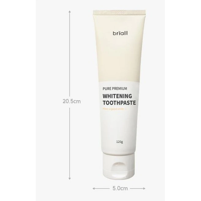 브리올옴므 퓨어 프리미엄 미백 치약, 120g, 3개