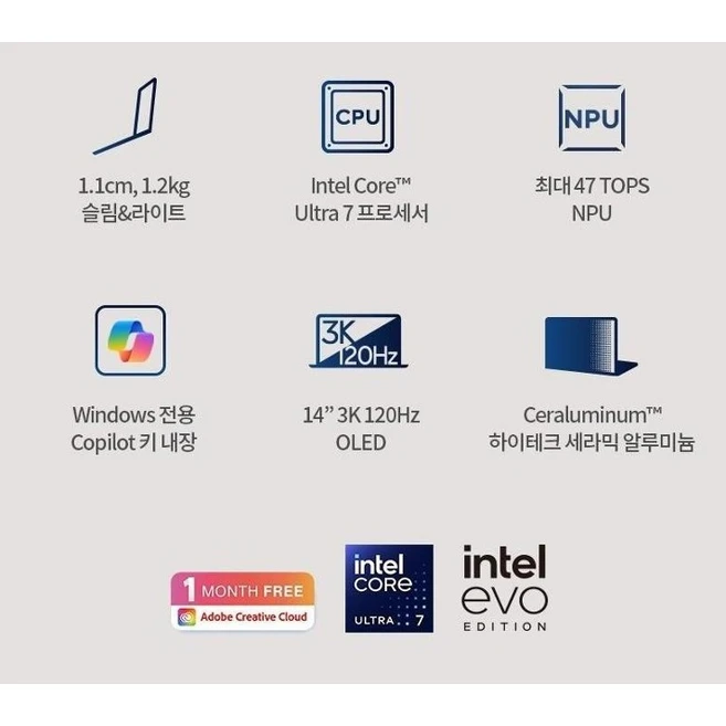 에이수스 2024 젠북 S 14 코어 Ultra7 인텔 14세대, 스칸디나비안화이트, UX5406S, 1TB, 32GB, WIN11 Home