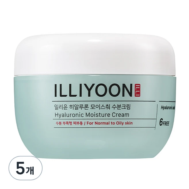 일리윤 히알루론 모이스춰 수분크림, 100ml, 5개