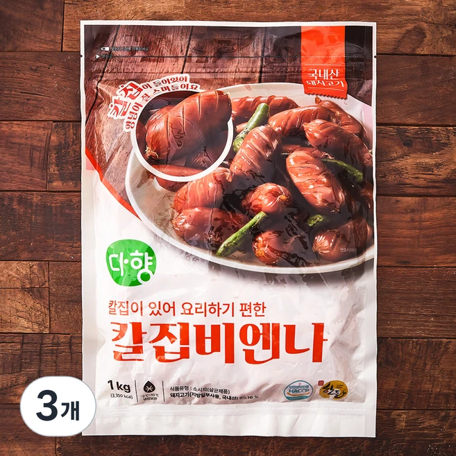 다향 칼집비엔나, 1kg, 3개