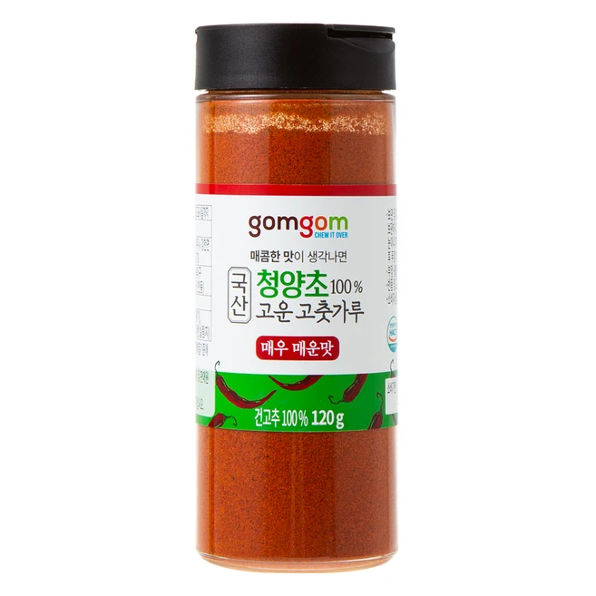 국산 청양초100% 고운 고춧가루 매우매운맛 (상온), 120g, 1개