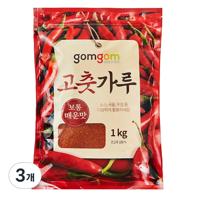 곰곰 고춧가루, 1kg, 3개