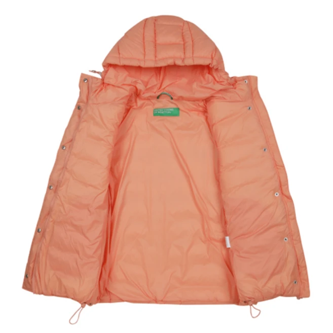 베네통 여성 점퍼 볼륨 후디 패딩 잠바 경량 아우터