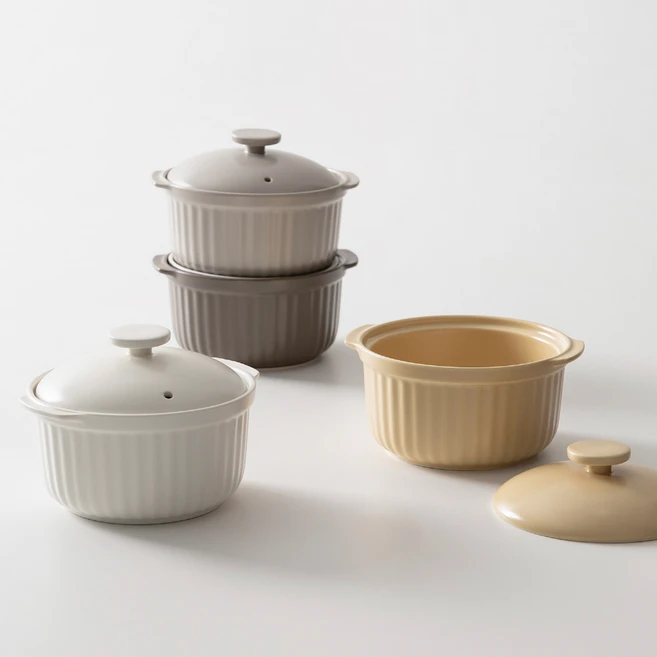 쓰임 마일드 매트 계란찜기 크림, 13.5cm, 1개