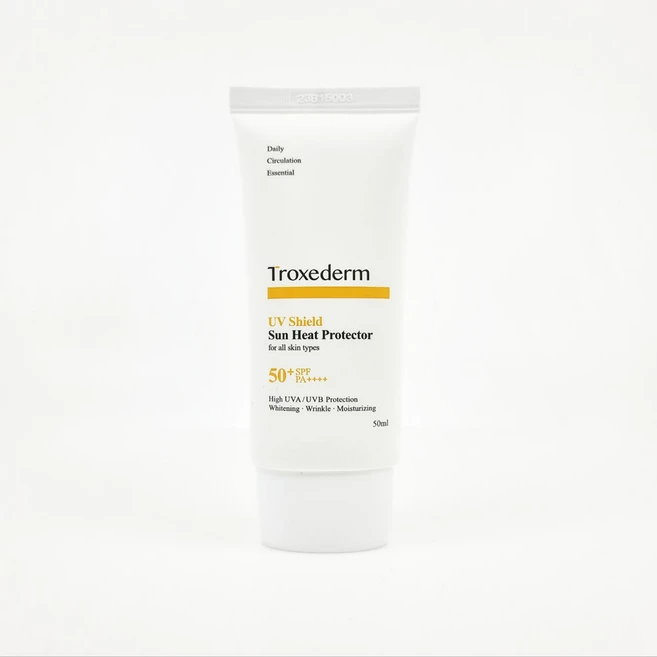 명품 트록세덤 유브이 쉴드 선 히트 프로텍터 50ml(SPF50+) 1개 인기템, 트록세덤선크림50ml+선크림15ml