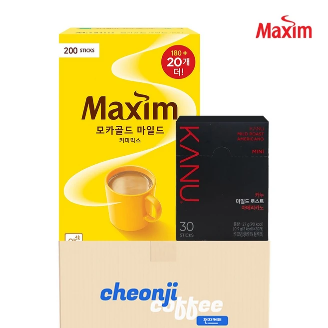 [동서식품] 맥심 모카골드 200입 + 카누 마일드로스트 미니 30입
